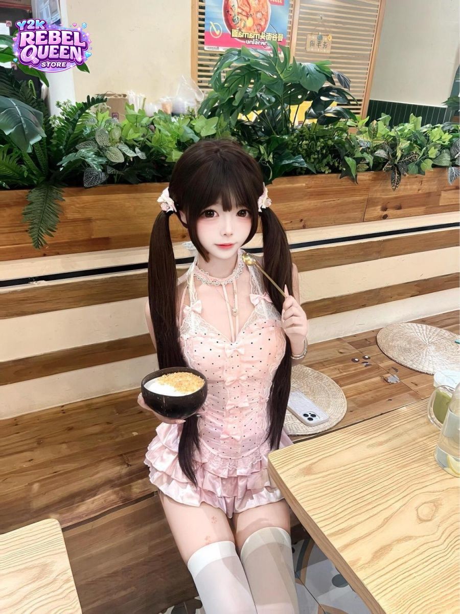 Cami Top Lace - طقم نسائي من قطعتين بتصميم كوكيت