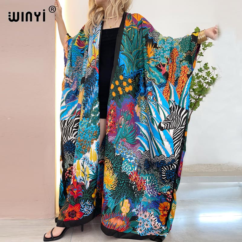 Robe Silk Women - WINYI أفريقيا الشرق الأوسط كيمونو المرأة