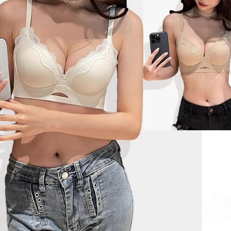 Bralette Wireless Soft - حمالة صدر أنيقة من الدانتيل غير