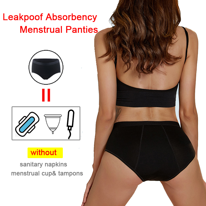 Period Panty Absorbent - 3 قطعة سراويل الحيض الثقيلة التدفق