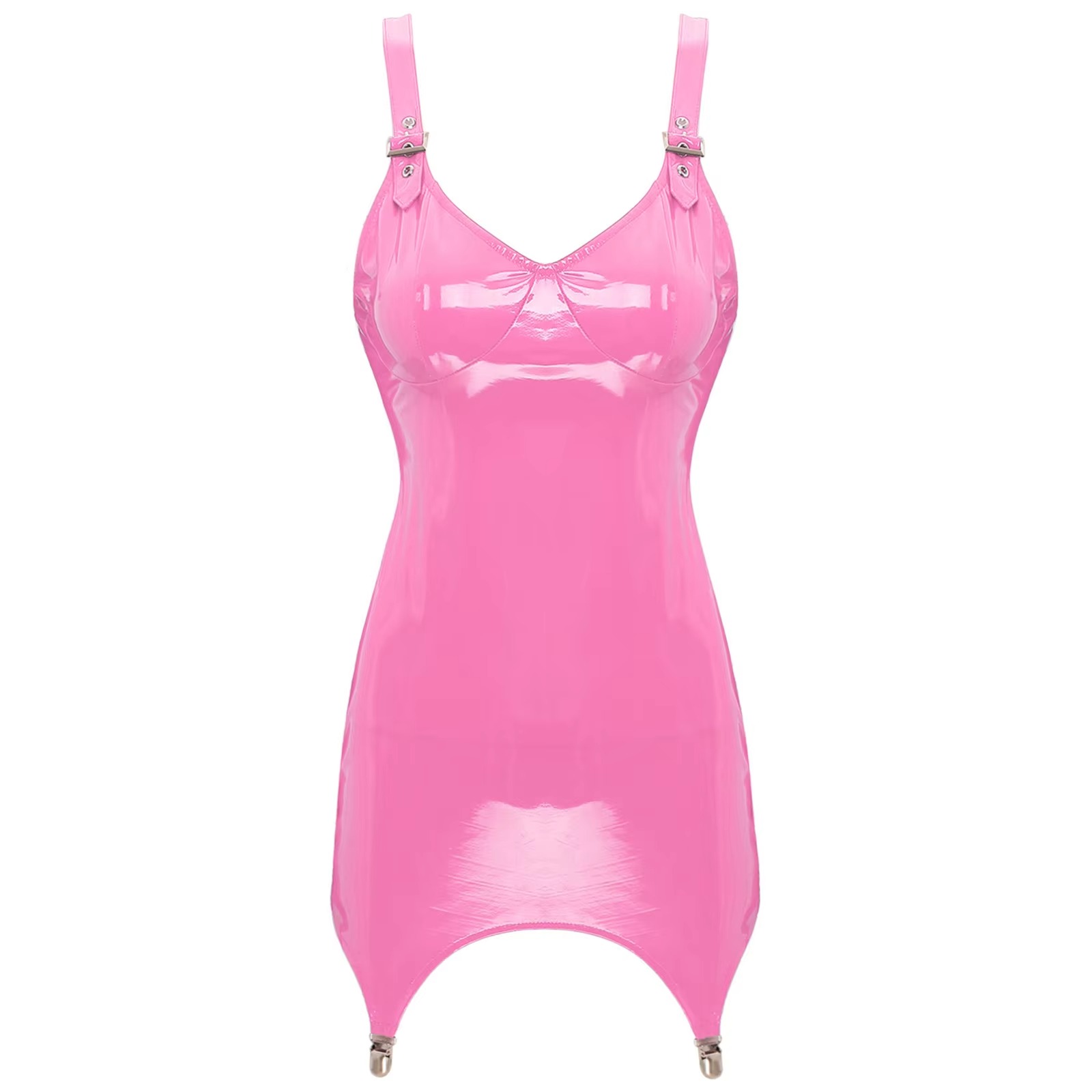 Babydoll Chemise Night - فستان قصير برقبة على شكل حرف