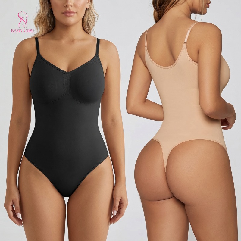 Shapewear Bodysuit Firm - XS 3XL سلس بدلة للجسم ملابس