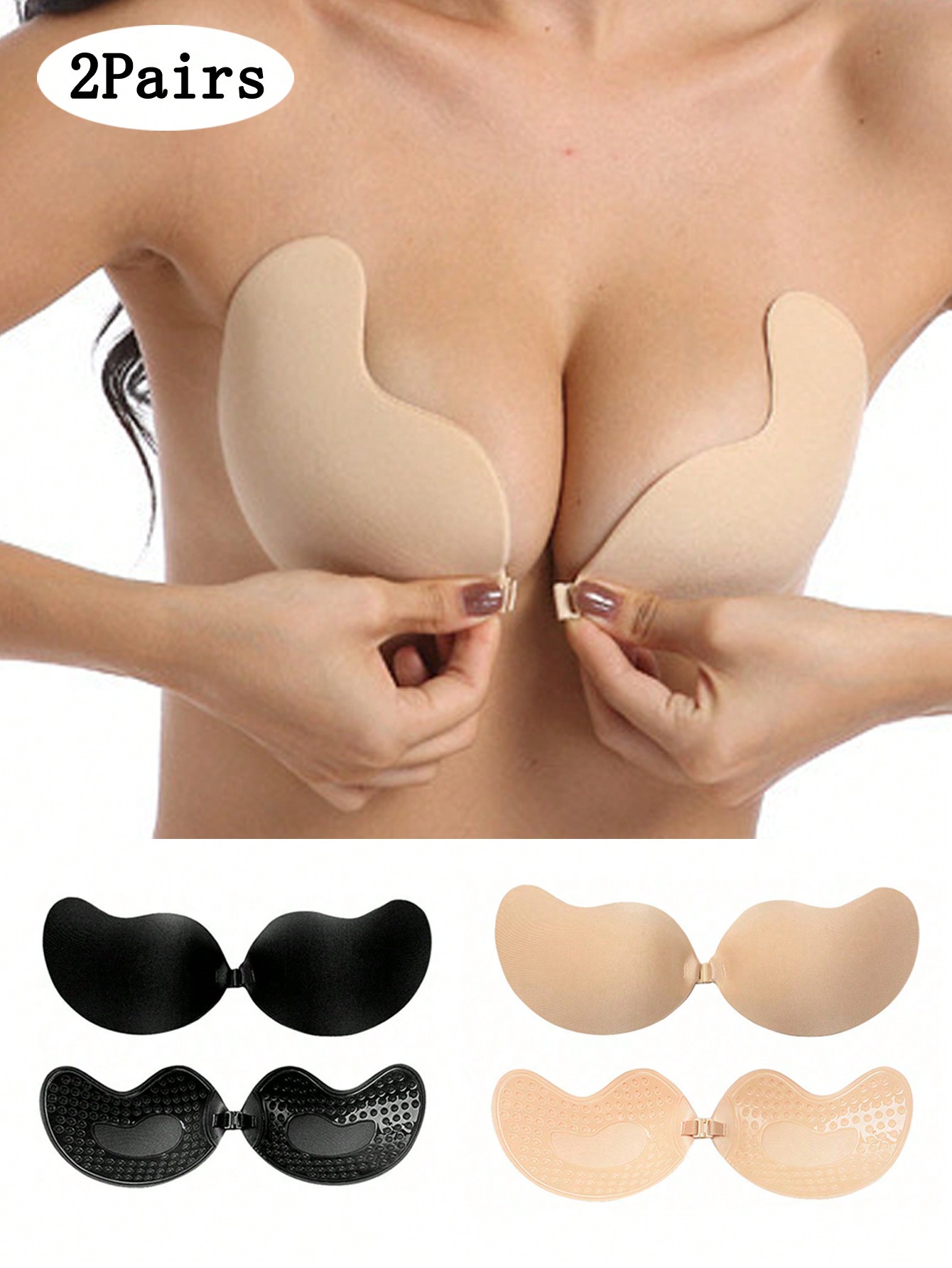 Push Up Bra Padded - عبوة من قطعتين: حمالة صدر نسائية