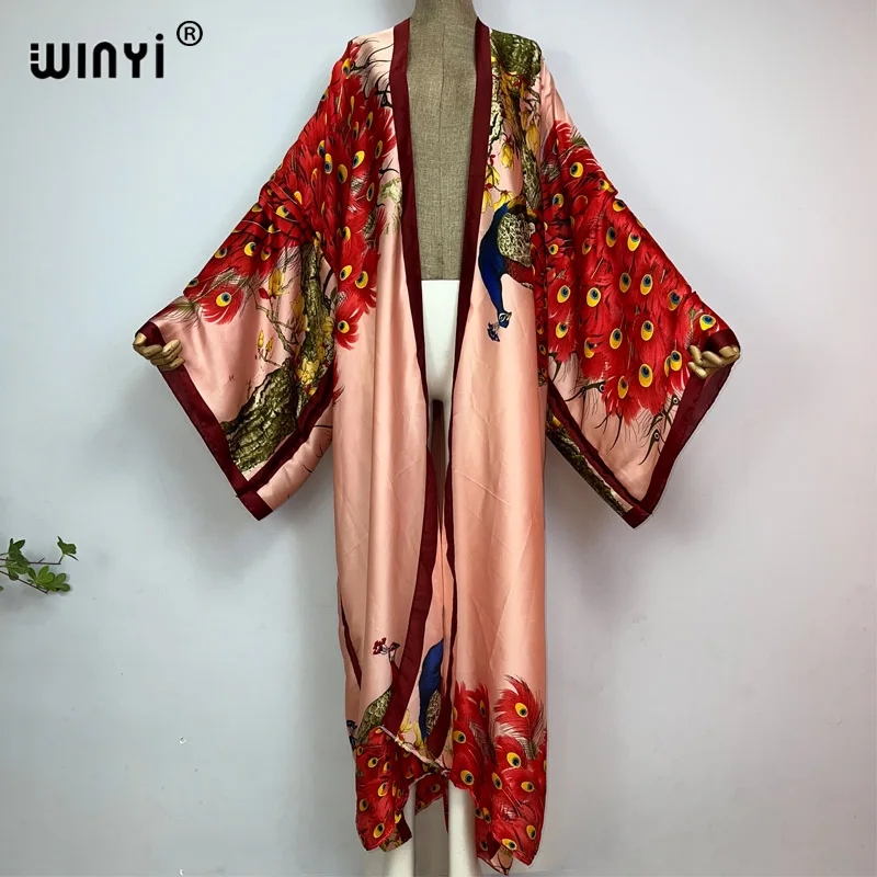 Robe Silk Women - WINYI 2026 روب كيمونو قفطان نسائي
