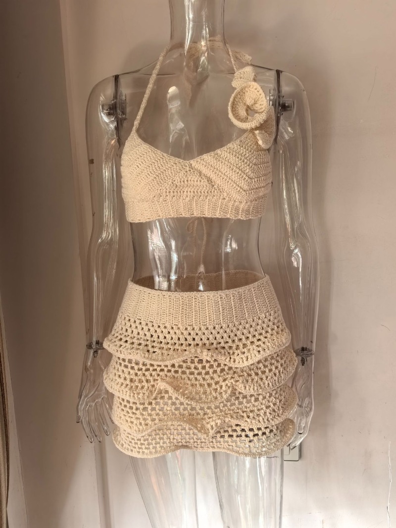 طقم نسائي من قطعتين للعطلات وا - مراجعة Cami Top Lace وسعره