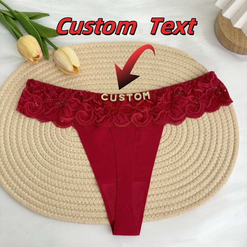 شخصية مخصصة ثونغ اسم كريستال ر - مراجعة Thong Bikini Women وسعره