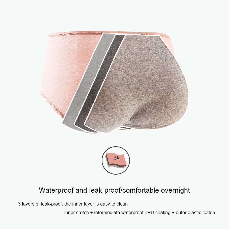 القطن سراويل الحيض مانعة للتسر - مراجعة Seamless Underwear Women وسعره