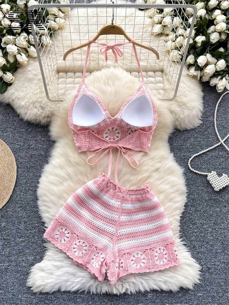 عطلة الشاطئ متماسكة 2 قطعة الد - مراجعة Cami Top Lace وسعره