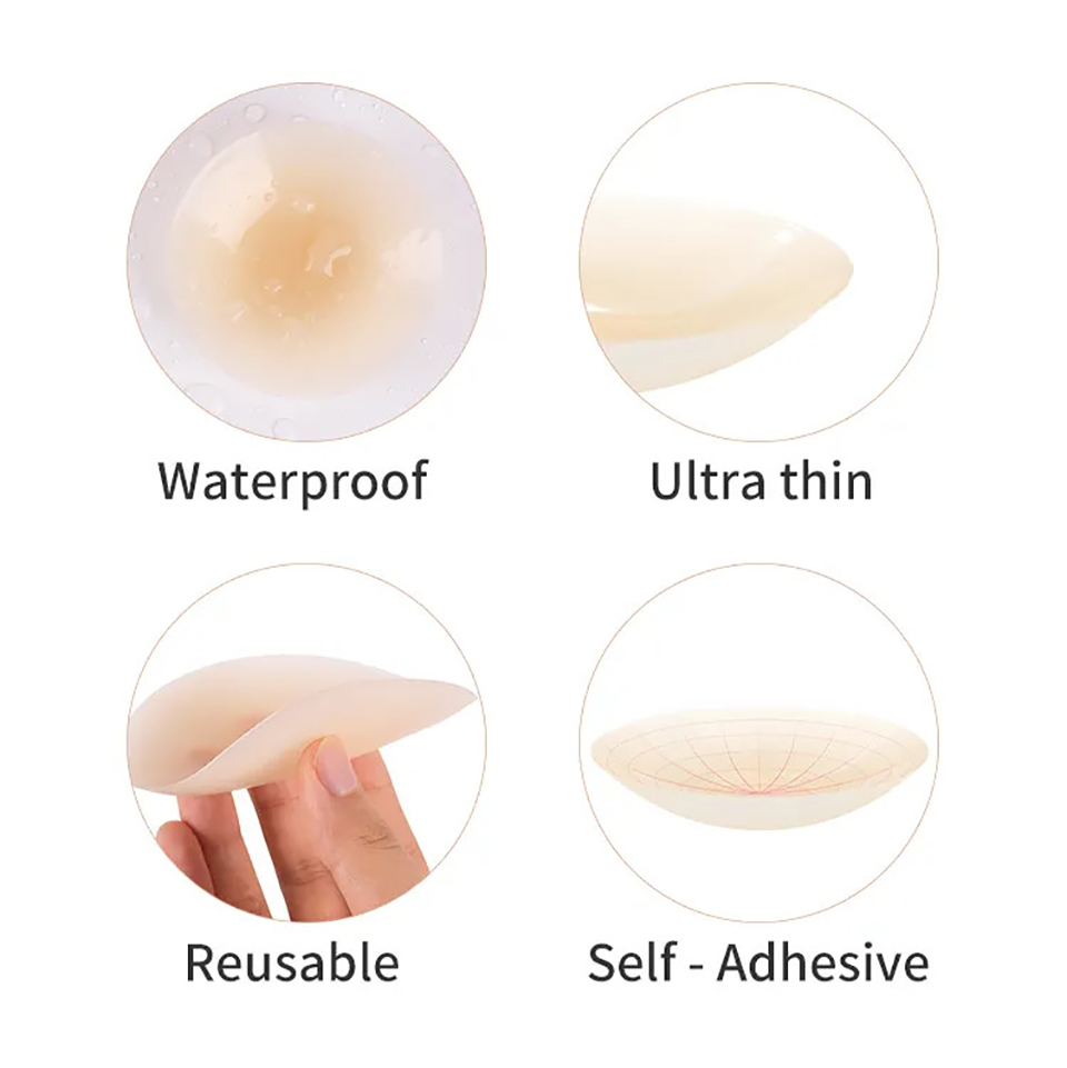 قابلة لإعادة الاستخدام سيليكون - مراجعة Silicone Bra Adhesive وسعره