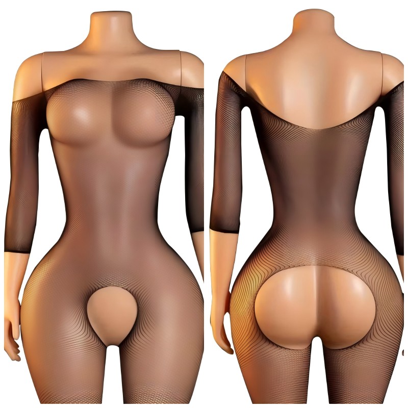 جوارب نسائية مثيرة بدون فتحة ل - مراجعة Bodystocking Fishnet وسعره