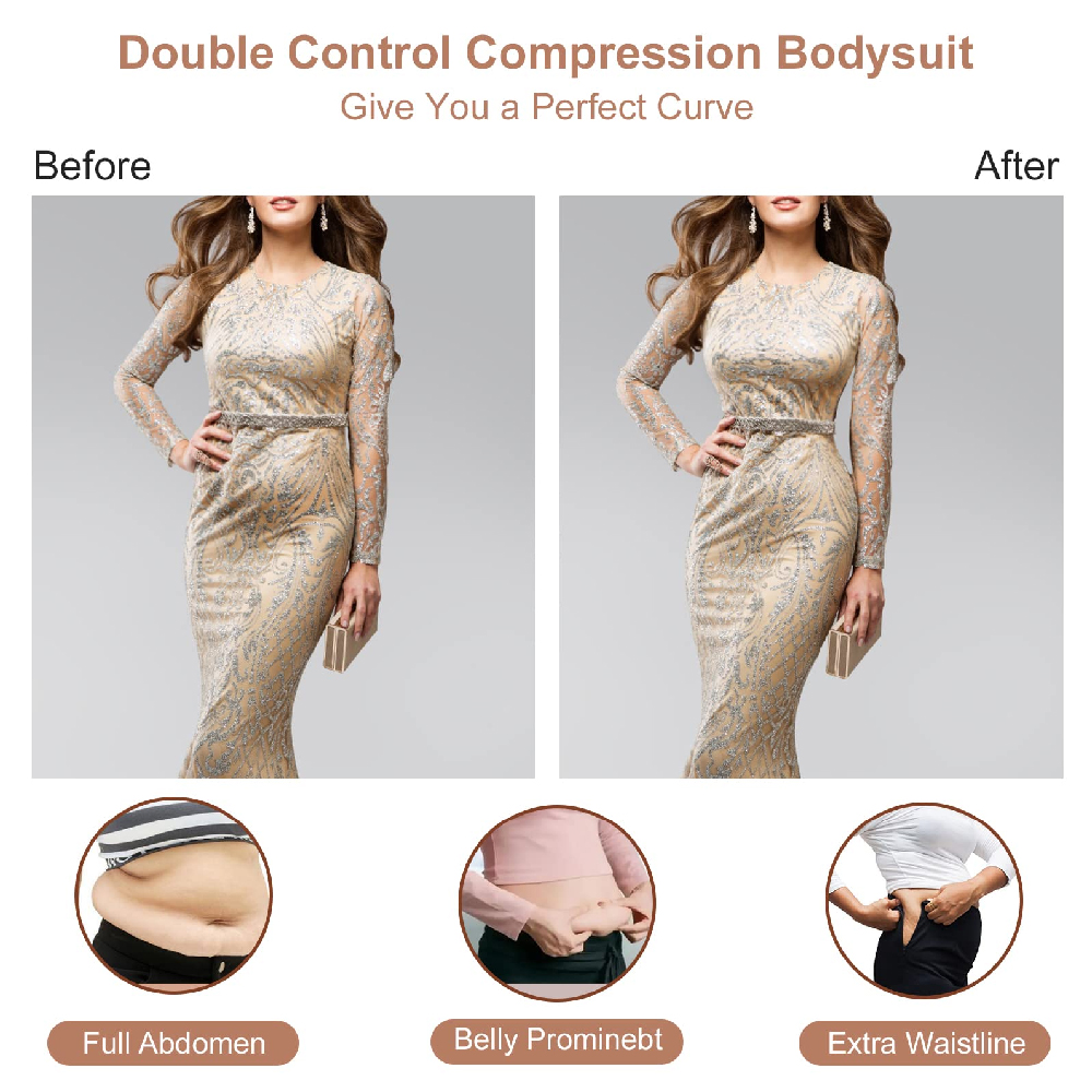 بودي سوت نسائي مشدّ للجسم بفتح - مراجعة Shapewear Bodysuit Firm وسعره