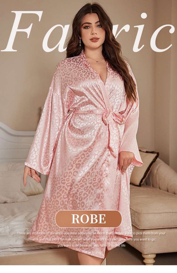 روب نوم نسائي مقاس كبير، ملابس - مراجعة Robe Silk Women وسعره