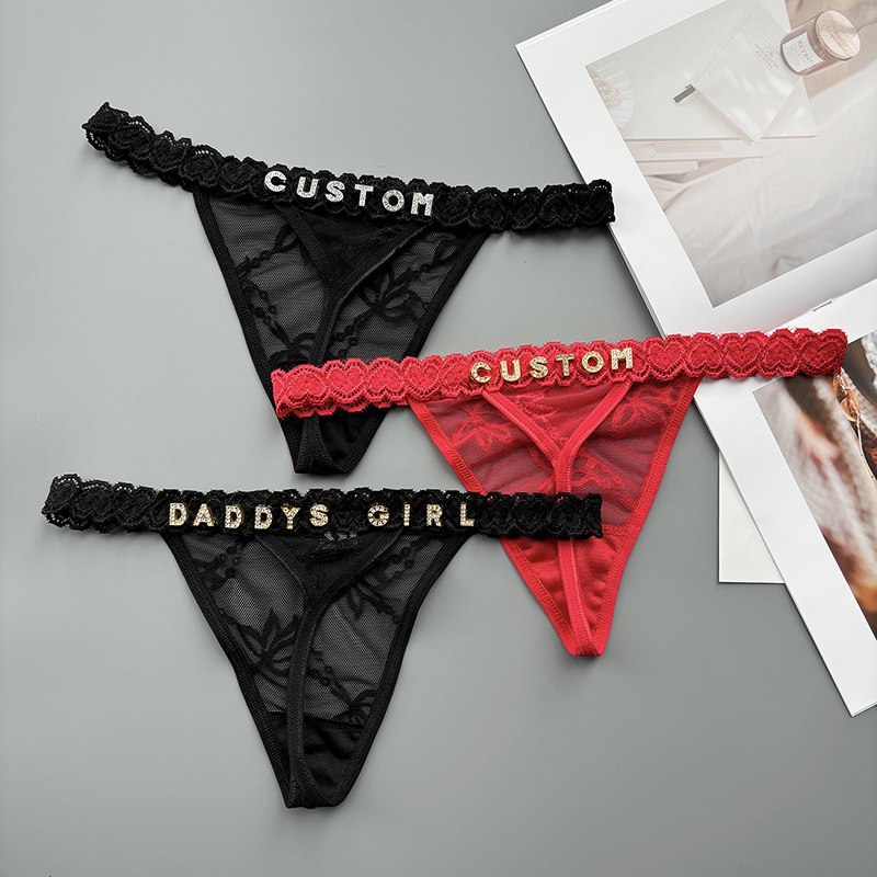 شخصية مخصصة ثونغ اسم كريستال ر - مراجعة Thong Bikini Women وسعره