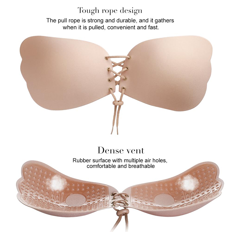 1/2 Pairs النساء الصيف عارية ا - مراجعة Push Up Bra Padded وسعره
