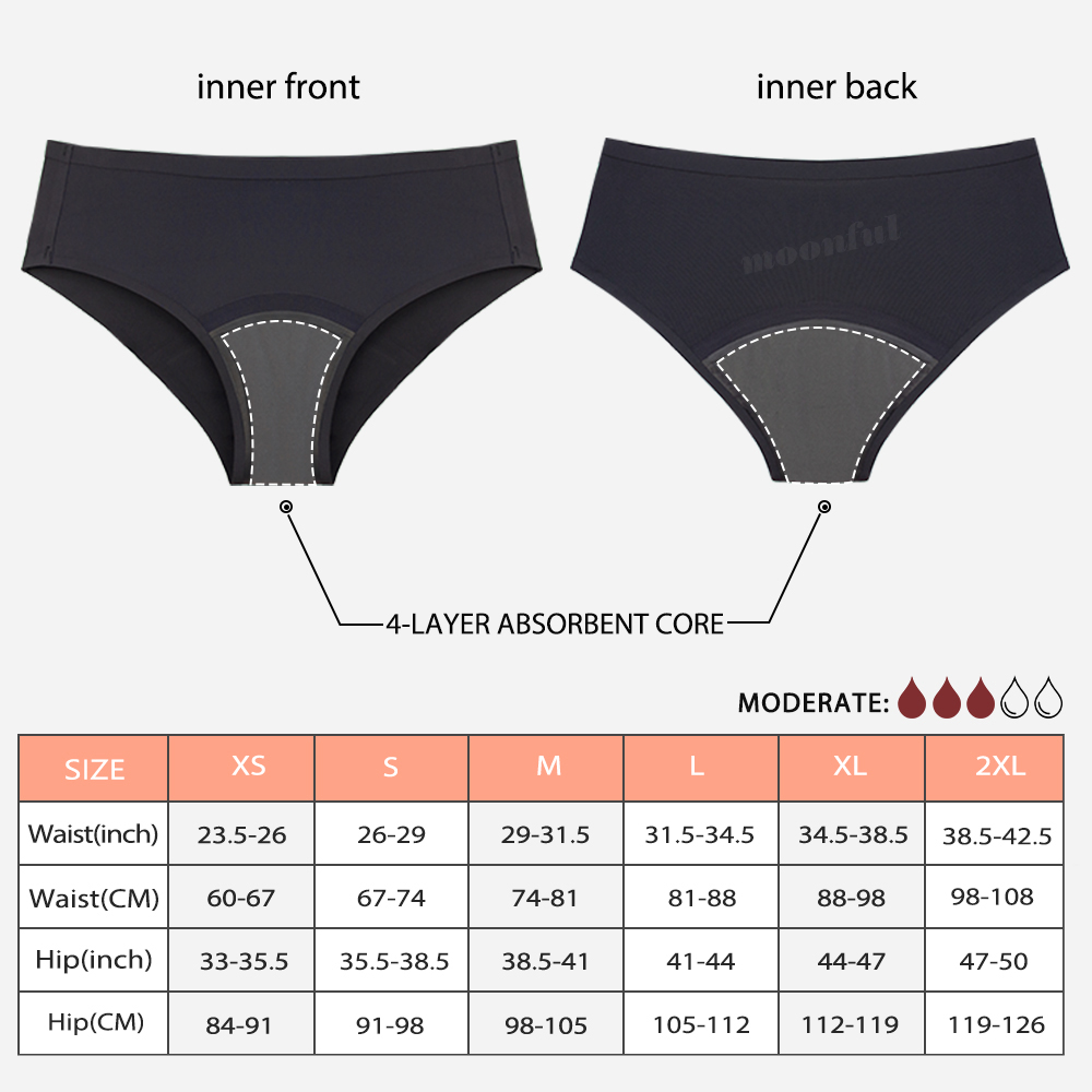 سلس سراويل الحيض امرأة وفيرة ت - مراجعة Period Panty Absorbent وسعره