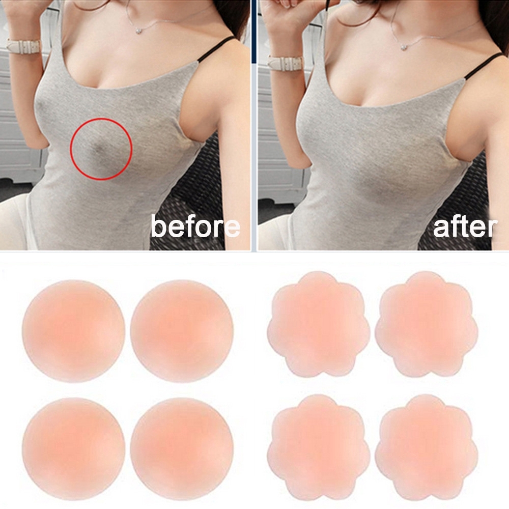 6/12 قطعة غطاء حلمة الثدي اللا - مراجعة Silicone Bra Adhesive وسعره
