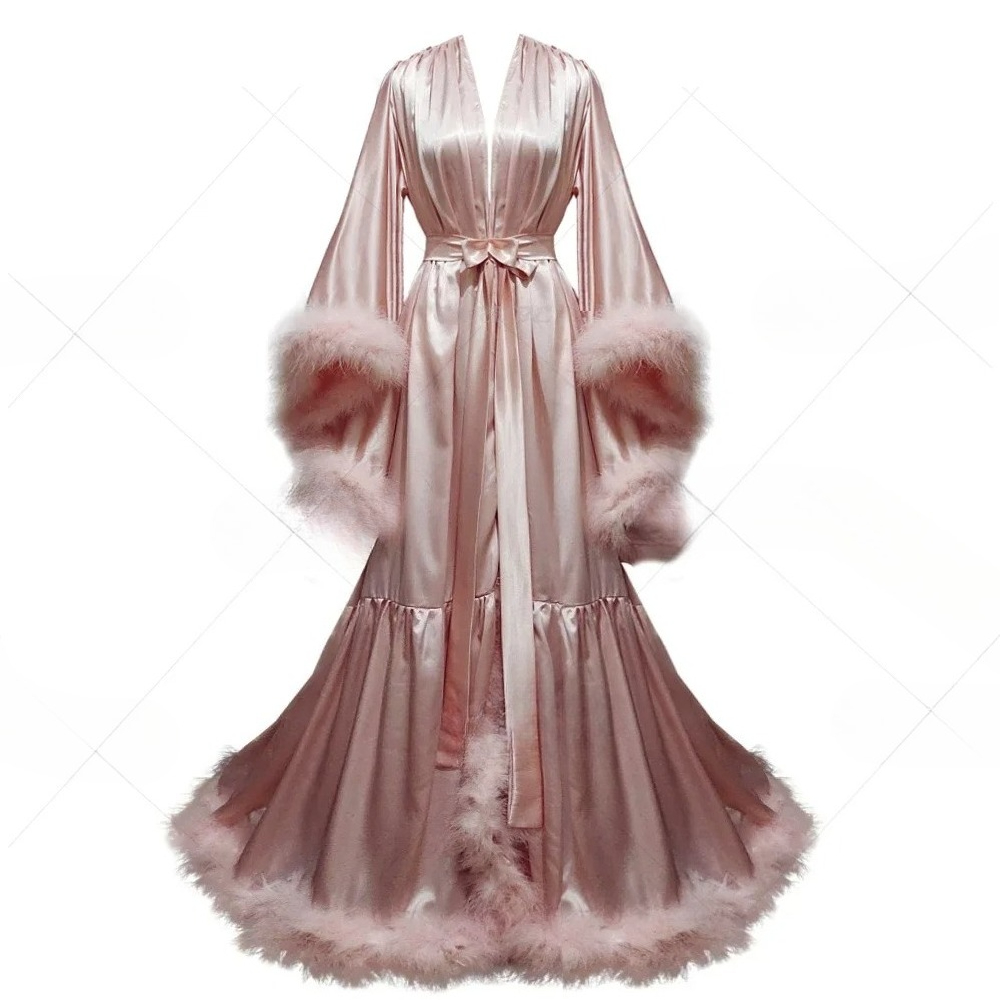 روب حمام نسائي مخصص بأكمام واس - مراجعة Robe Silk Women وسعره