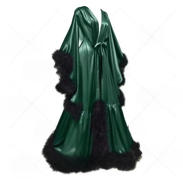 روب حمام نسائي مخصص بأكمام واس - مراجعة Robe Silk Women وسعره