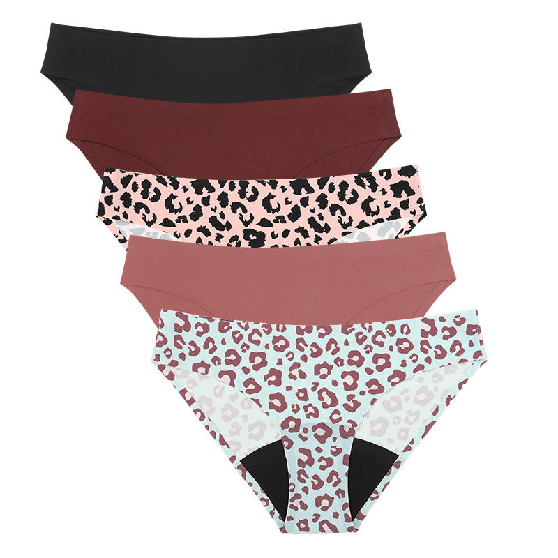 نمط جديد ليوبارد النساء تنفس ف - مراجعة Period Panty Absorbent وسعره
