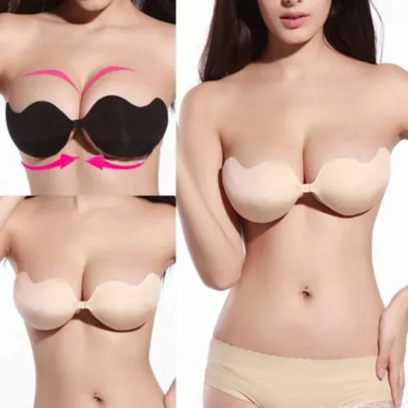 المرأة مثير حمالة صدر غير مرئي - مراجعة Silicone Bra Adhesive وسعره